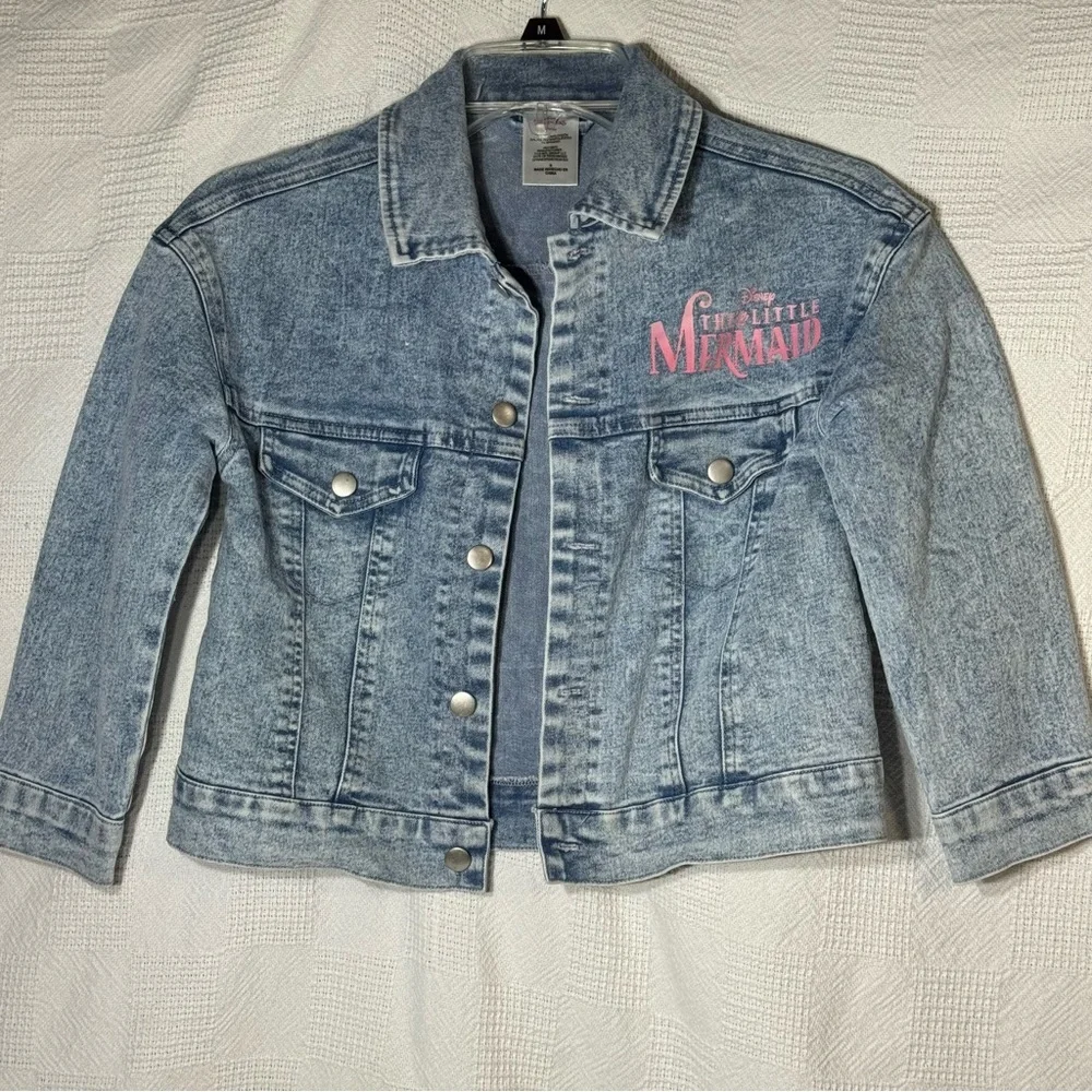 Disney Princess‎ The Ljttle Mermaid Denim Jacket Girls Size Small